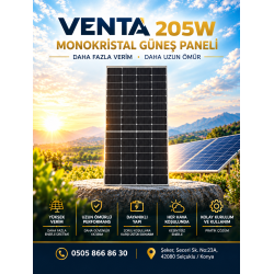 Venta 205 Watt Half Cut Perc Güneş Paneli - Monokristal Solar Panel