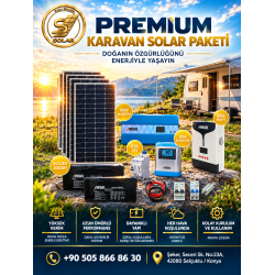Karavan Solar Paket Premium - LiFePO4 Akülü Güneş Enerji Sistemi