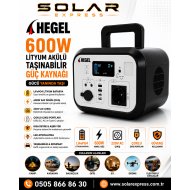  Hegel 600 Watt Powerbank - Güneş Enerjili Taşınabilir Güç Kaynağı