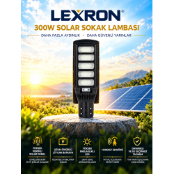Lexron 250 Watt Solar Sokak Aydınlatması