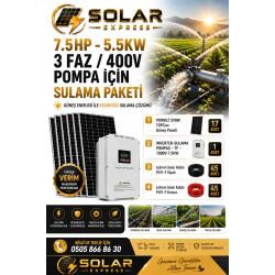 5,5 KW-7,5 HP TRİFAZE TARIMSAL SULAMA PAKETİ
