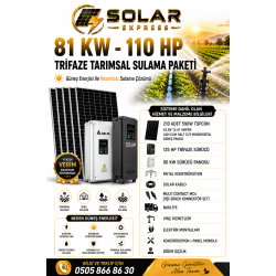 81 KW-110 HP  TRİFAZE TARIMSAL SULAMA PAKETİ