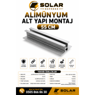 ALİMÜNYUM ALT YAPI MONTAJ  55 CM 