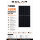  Venta 450 Watt Half Cut Güneş Paneli - Monokristal Solar Panel