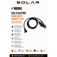  Kamp- Karavan Dış Elektrik Besleme Soketi - Dişi/ Erkek Set