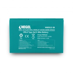Hegel Elektrikli Bisiklet Sandalye Aküsü EVF Akü 12V 38Ah – HGEX12-38
