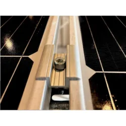 PANEL SET ALÜMİNYUM; ORTA TUTUCU, CİVATA 35MM,  BAKLAVA SOMUN M8