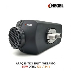  Hegel 24V 5KW Split Webasto Uzaktan Kumandalı Dizel Araç Isıtıcısı - LCD Ekran