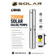  Hegel 2200 Watt AC-DC Solar Dalgıç Pompa - Max.50 Metre - Max.35 Ton Su