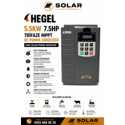 Hegel 5.5KW 7.5HP Trifaze MPPT Dalgıç Pompa Sürücüsü 380V Solar Pompa İnverteri