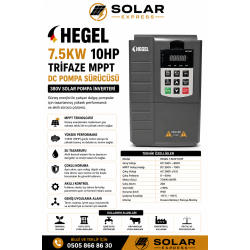 Hegel 7.5KW 10HP Trifaze MPPT Dalgıç Pompa Sürücüsü 380V Solar Pompa İnverteri
