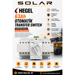 Hegel Otomatik-Manuel Trifaz Transfer Switch 400V 63A – YRQ2CB-63-400