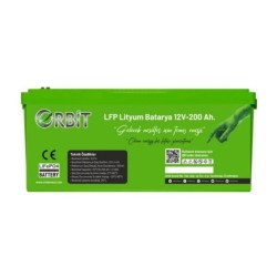 Orbit 12 V 200 Ah Lifepo4 Akü