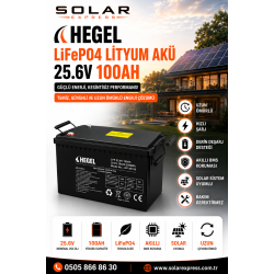 LİFEPO4 LİTYUM AKÜ 25.6V 100AH
