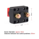AKÜ DEVRE KESİCİ ŞALTERİ 50A 2P 12-48V ON-OFF 50 AMPER GÖMME