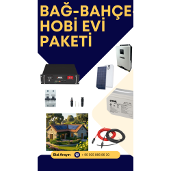 1 KW BAĞ-BAHÇE-HOBİ EVİ GÜNEŞ ENERJİ SİSTEMİ