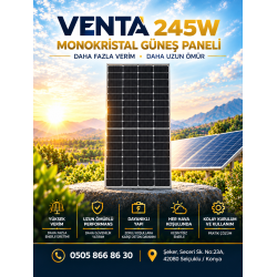  Venta 245 Watt Half Cut Güneş Paneli - Monokristal Solar Panel