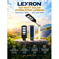  Lexron 150 Watt Solar Sokak Aydınlatması