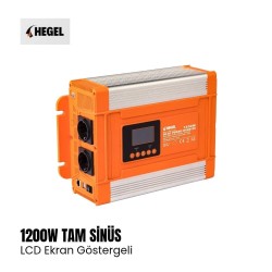 1200 WATT  12 VOLT  TAM  SİNÜS  PX SERİSİ İNVERTÖT  LCD GÖSTERGELİ