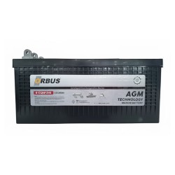 Orbus 12V 240Ah Marin Aküsü – AGM Teknoloji, Yüksek Kapasiteli Derin Döngü Marine Akü