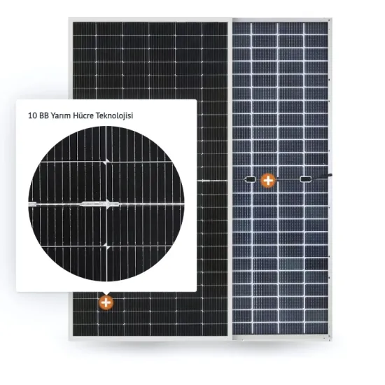  Venta 450 Watt Half Cut Güneş Paneli - Monokristal Solar Panel